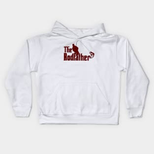 The Rodfather Fishing Fathers Day Kids Hoodie
